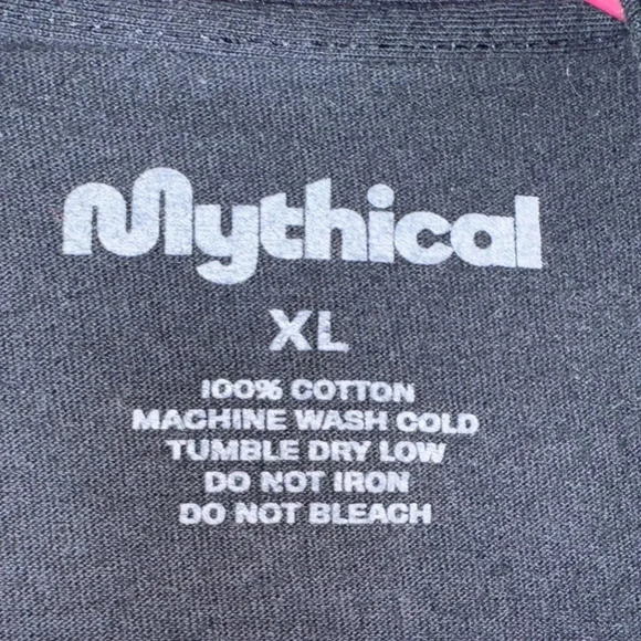 Mythical Always Curious Black T-Shirt - Good Mythical Morning GMM Size XL 2023 - Picture 3 of 6